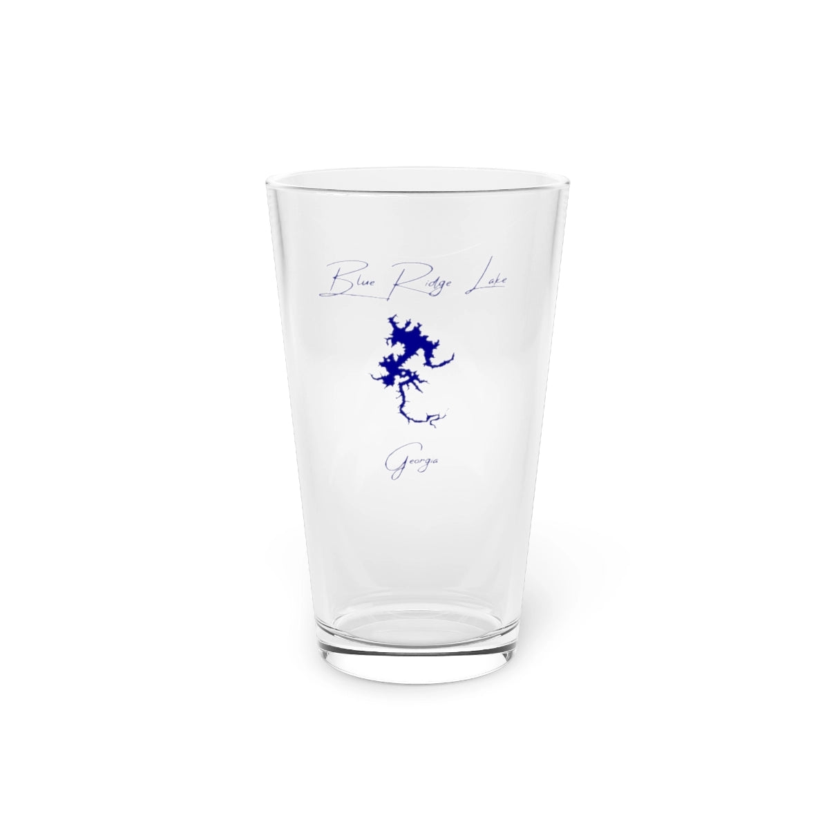Georgia  Blue  Ridge  Lake  16oz  Pint  Glass  front  position  view  from  front  16oz.webp