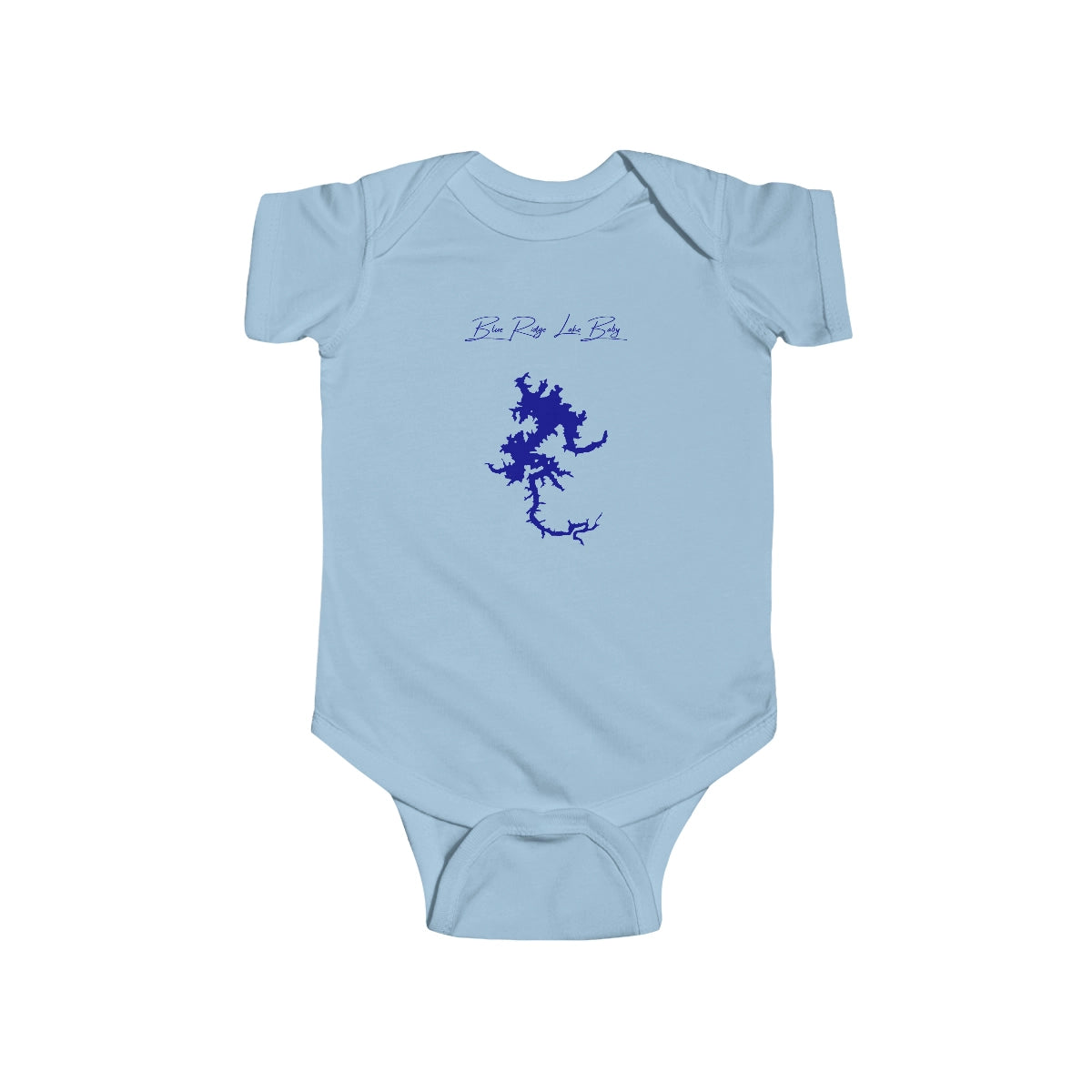 Georgia  Blue  Ridge  Lake  Onesie  front  position  view  from  front  light  blue.webp