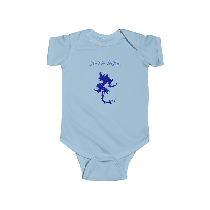 Georgia  Blue  Ridge  Lake  Onesie  front  position  view  from  front  light  blue.webp