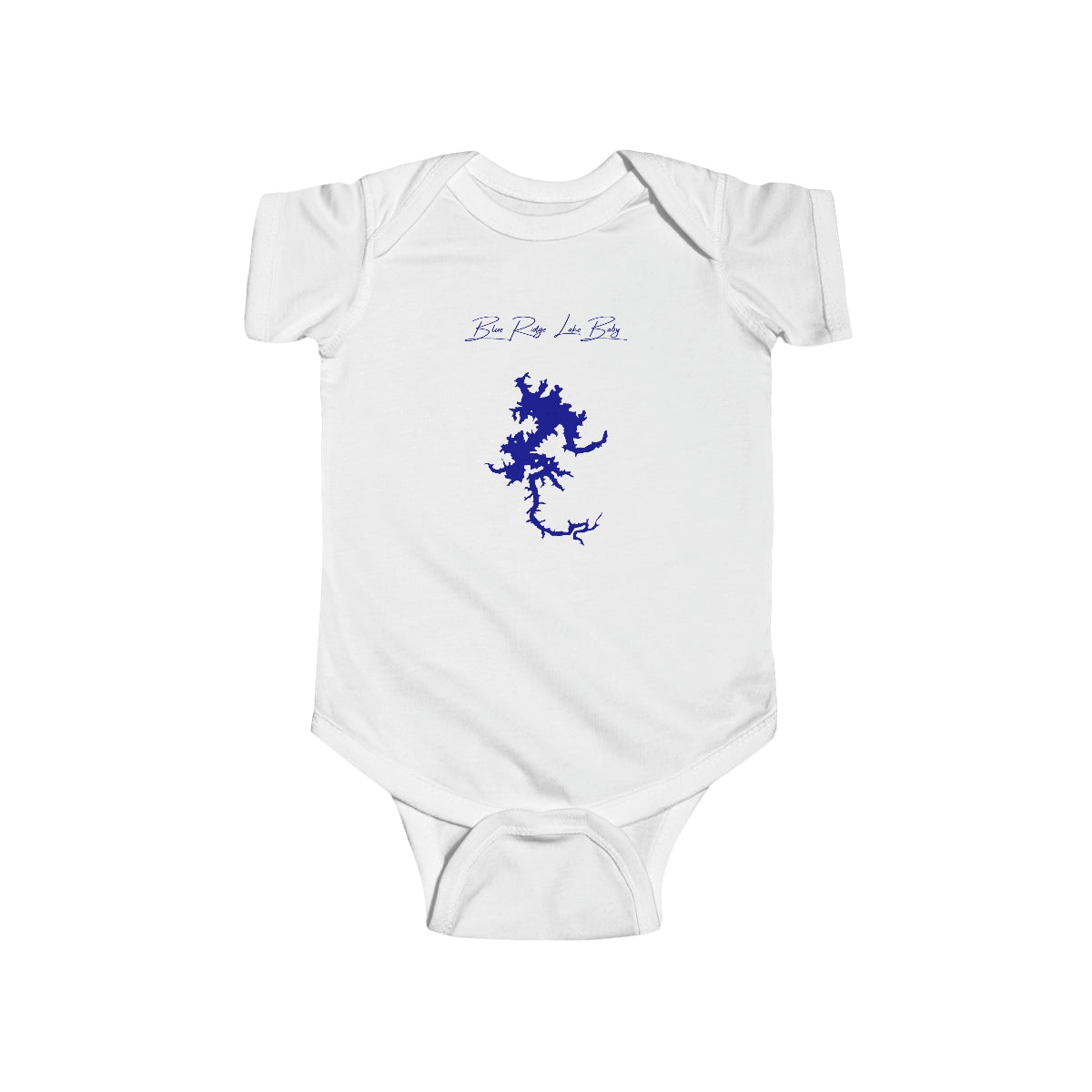 Georgia  Blue  Ridge  Lake  Onesie  front  position  view  from  front  white.webp