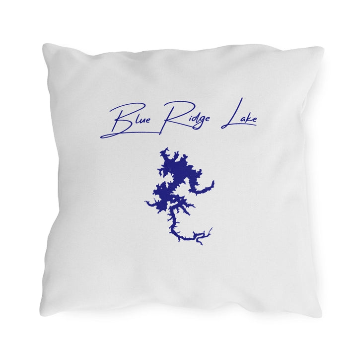 Georgia  Blue  Ridge  Lake  Outdoor  Pillow  back  position  view  from  back  18  x  18.webp
