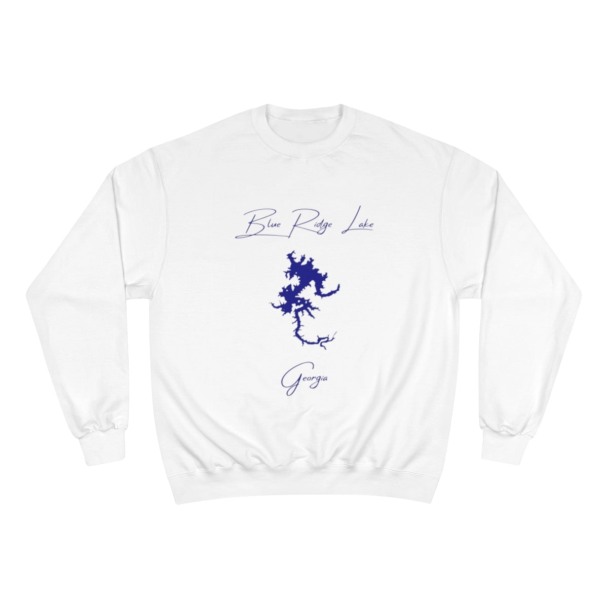 Georgia  Blue  Ridge  Lake  Sweatshirt  front  position  view  from  front  white.webp