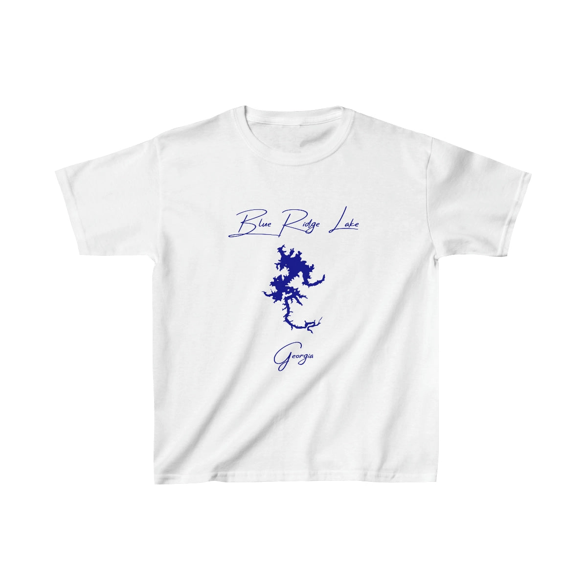 Georgia  Blue  Ridge  Lake  Youth  T-shirt  front  position  view  from  front  white.webp