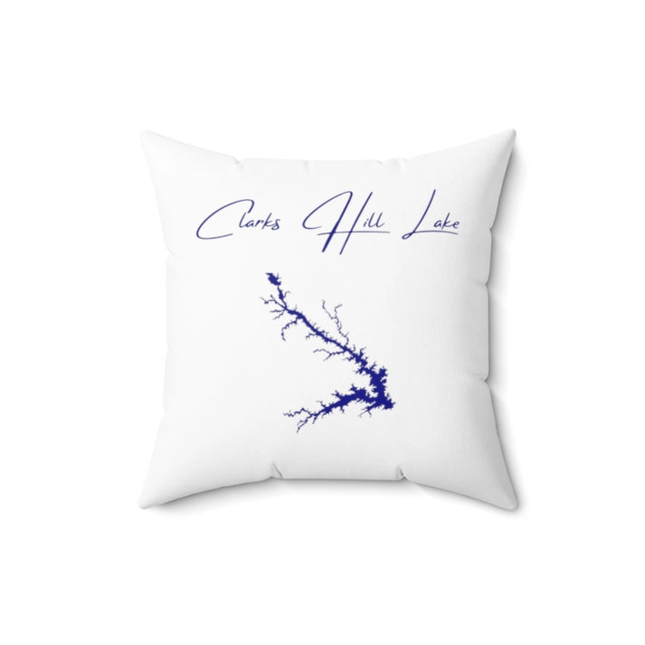 Georgia  Clarks  Hill  Lake  Pillow  front  position  view  from  back  16  x  16.webp