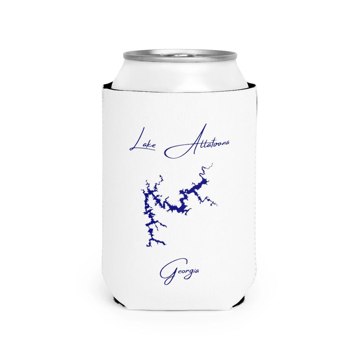 Georgia  Lake  Allatoona  Can  Koozie  front  position  view  from  front-2  white.webp