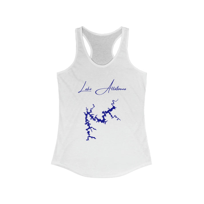Georgia  Lake  Allatoona  Racerback-Tank  front  position  view  from  front  solid  white.webp