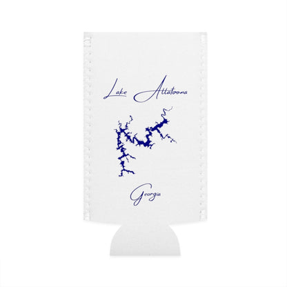 Georgia  Lake  Allatoona  Slim  Can  Koozie  front  position  view  from  flat-front  white.webp