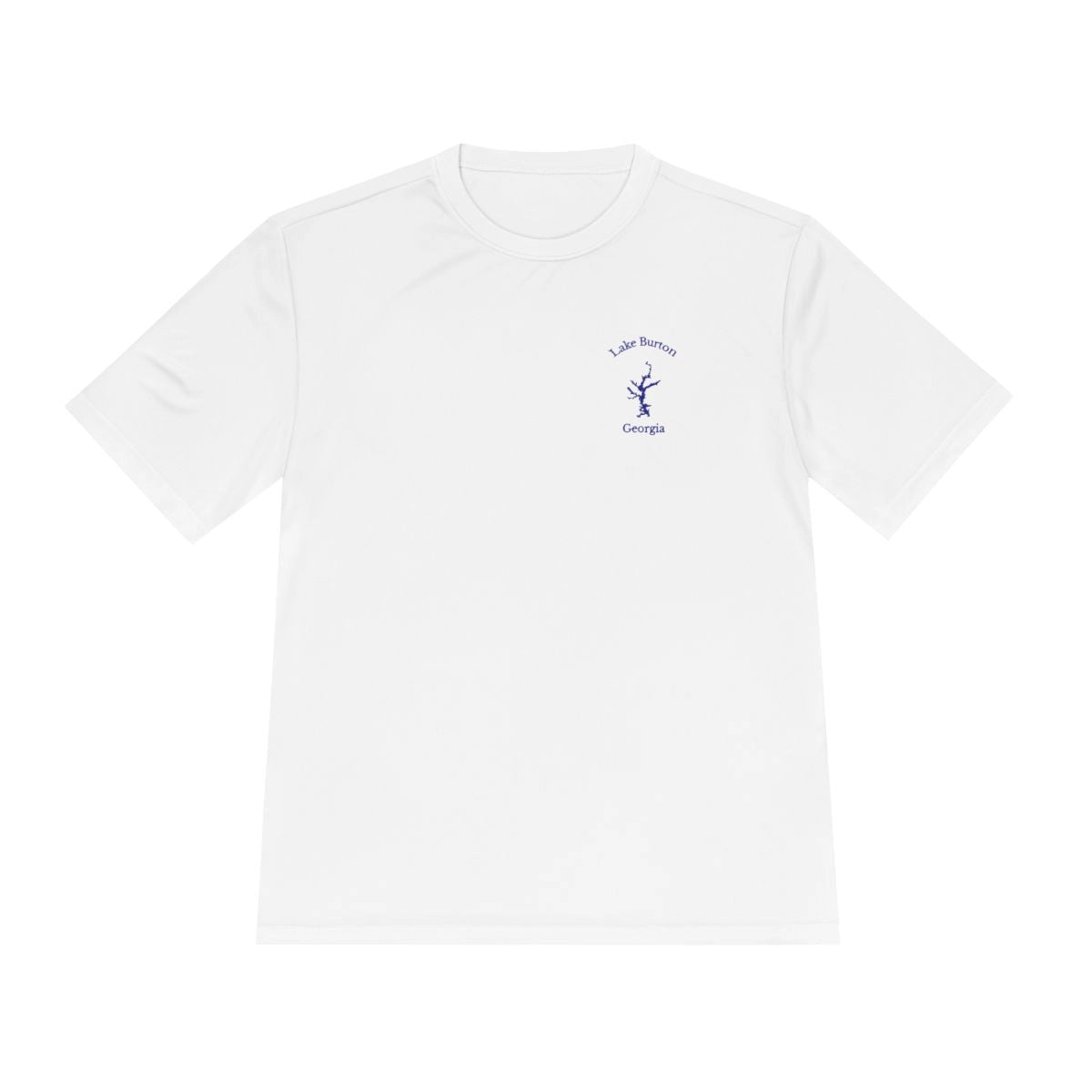 Georgia  Lake  Burton  Moisture  Wicking  Tee  front  position  view  from  front  white.webp
