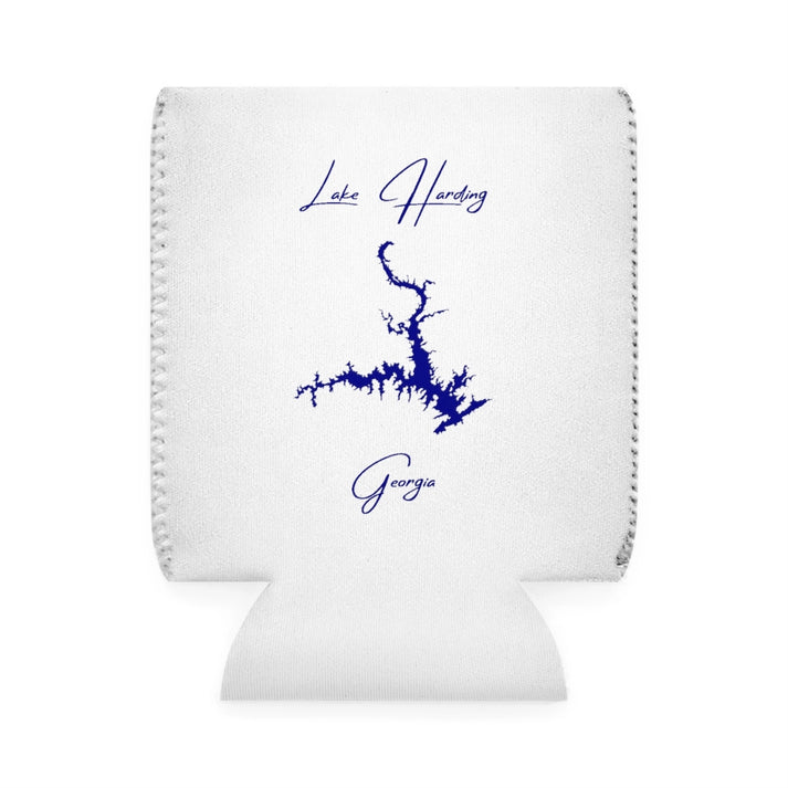 Georgia  Lake  Harding  Can  Koozie  front  position  view  from  front-1  white.webp