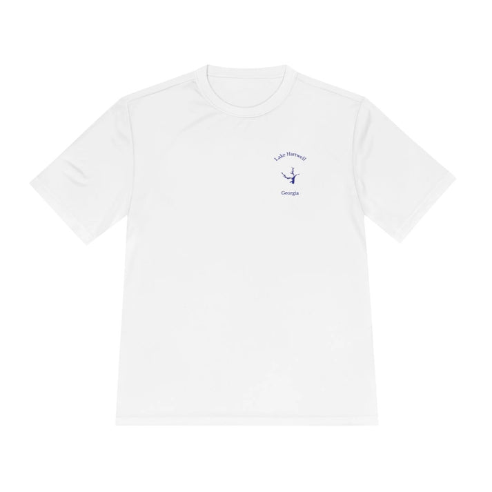 Georgia  Lake  Hartwell  Moisture  Wicking  Tee  front  position  view  from  front  white.webp