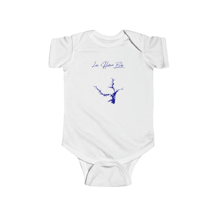 Georgia  Lake  Hartwell  Onesie  front  position  view  from  front  white.webp