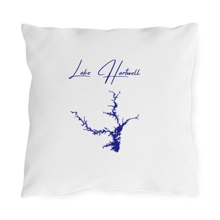 Georgia  Lake  Hartwell  Outdoor  Pillow  front  position  view  from  front  16  x  16.webp