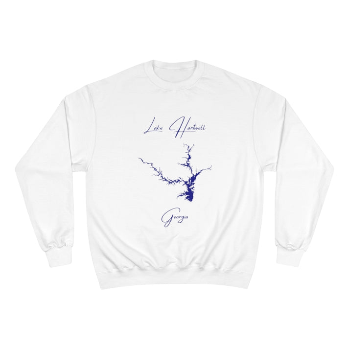 Georgia  Lake  Hartwell  Sweatshirt  front  position  view  from  front  white.webp