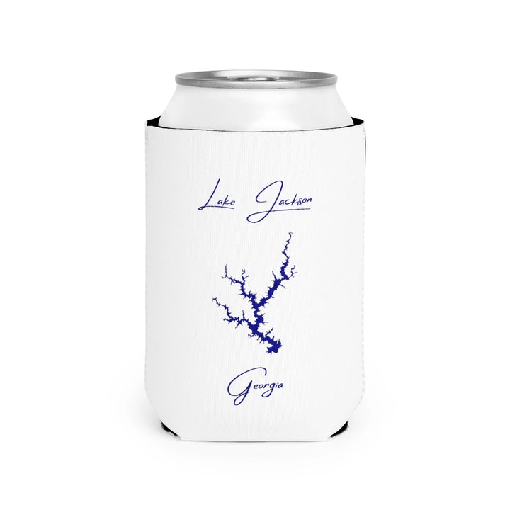 Georgia  Lake  Jackson  Can  Koozie  front  position  view  from  front-2  white.webp