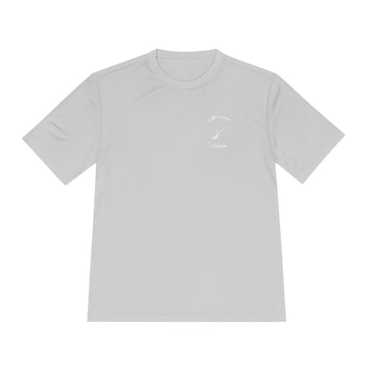 Georgia  Lake  Lanier  Moisture  Wicking  Tee  front  position  view  from  front  silver.webp
