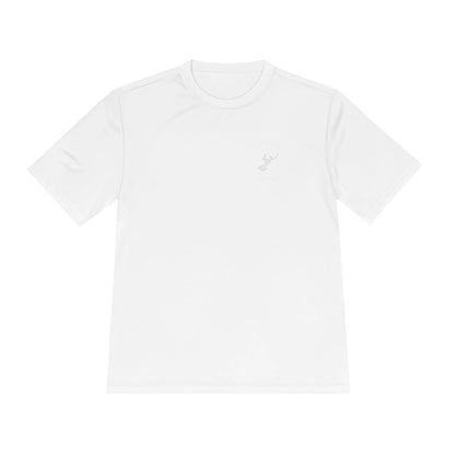 Georgia  Lake  Lanier  Moisture  Wicking  Tee  front  position  view  from  front  white.webp