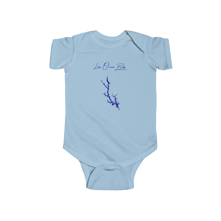 Georgia  Lake  Oconee  Onesie  front  position  view  from  front  light  blue.webp