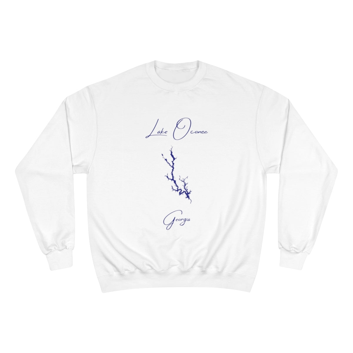 Georgia  Lake  Oconee  Sweatshirt  front  position  view  from  front  white.webp