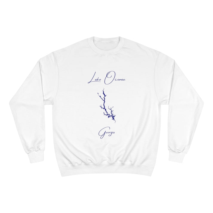 Georgia  Lake  Oconee  Sweatshirt  front  position  view  from  front  white.webp