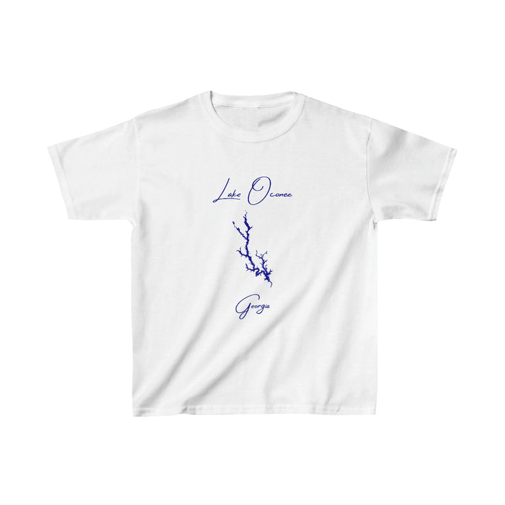 Georgia  Lake  Oconee  Youth  T-shirt  front  position  view  from  front  white.webp