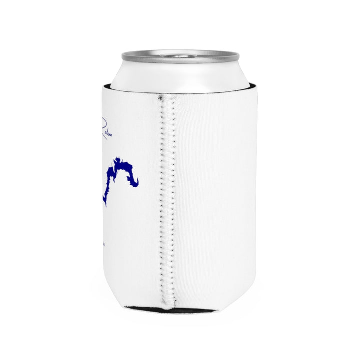 Georgia  Lake  Rabun  Can  Koozie  all  position  view  from  right  white.webp