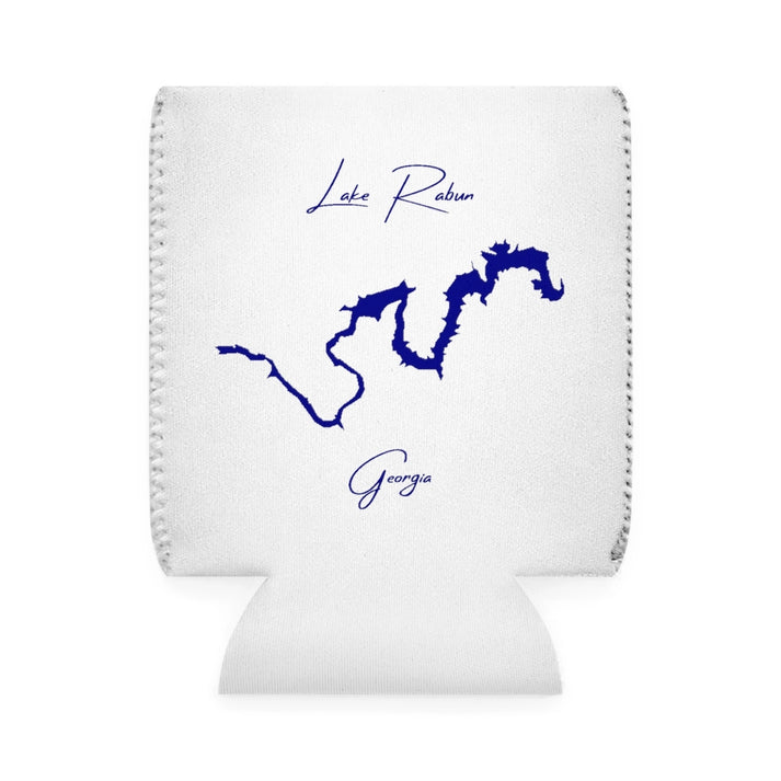 Georgia  Lake  Rabun  Can  Koozie  front  position  view  from  front-1  white.webp