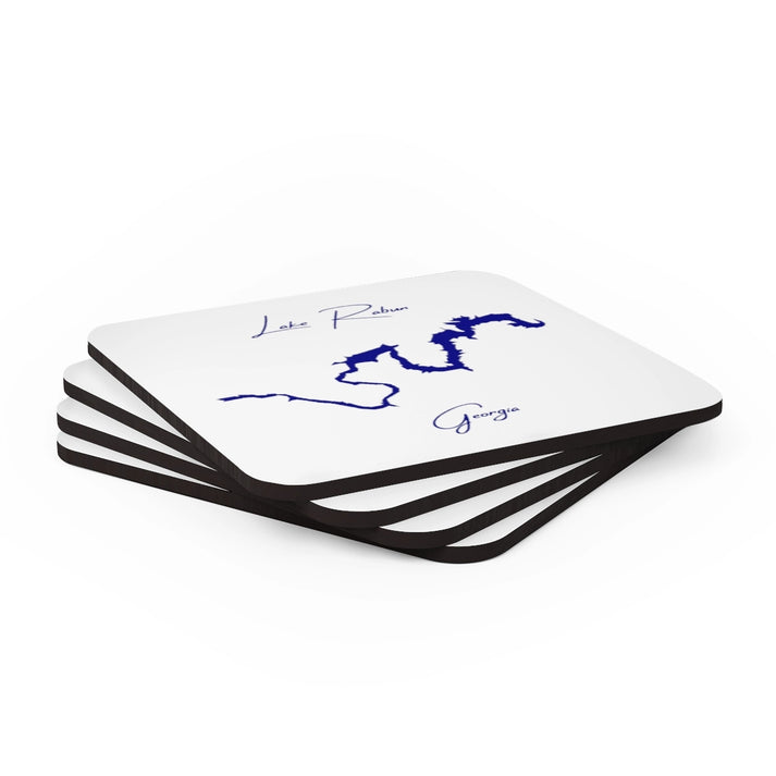 Georgia  Lake  Rabun  Coaster  Set  front  position  view  from  stacked  3.75  x  3.75.webp