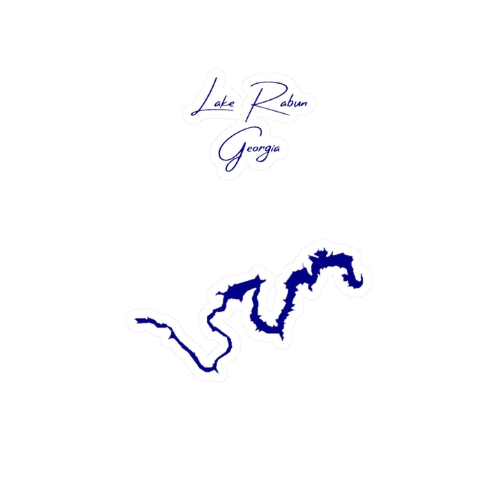 Georgia  Lake  Rabun  Vinyl  Decal  other  position  view  from  front  4  x  6.webp