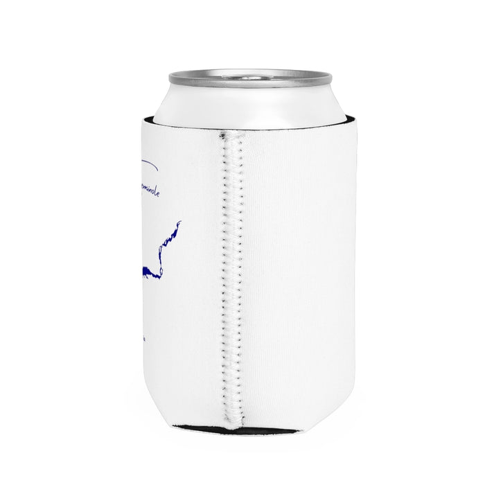 Georgia  Lake  Seminole  Can  Koozie  all  position  view  from  right  white.webp