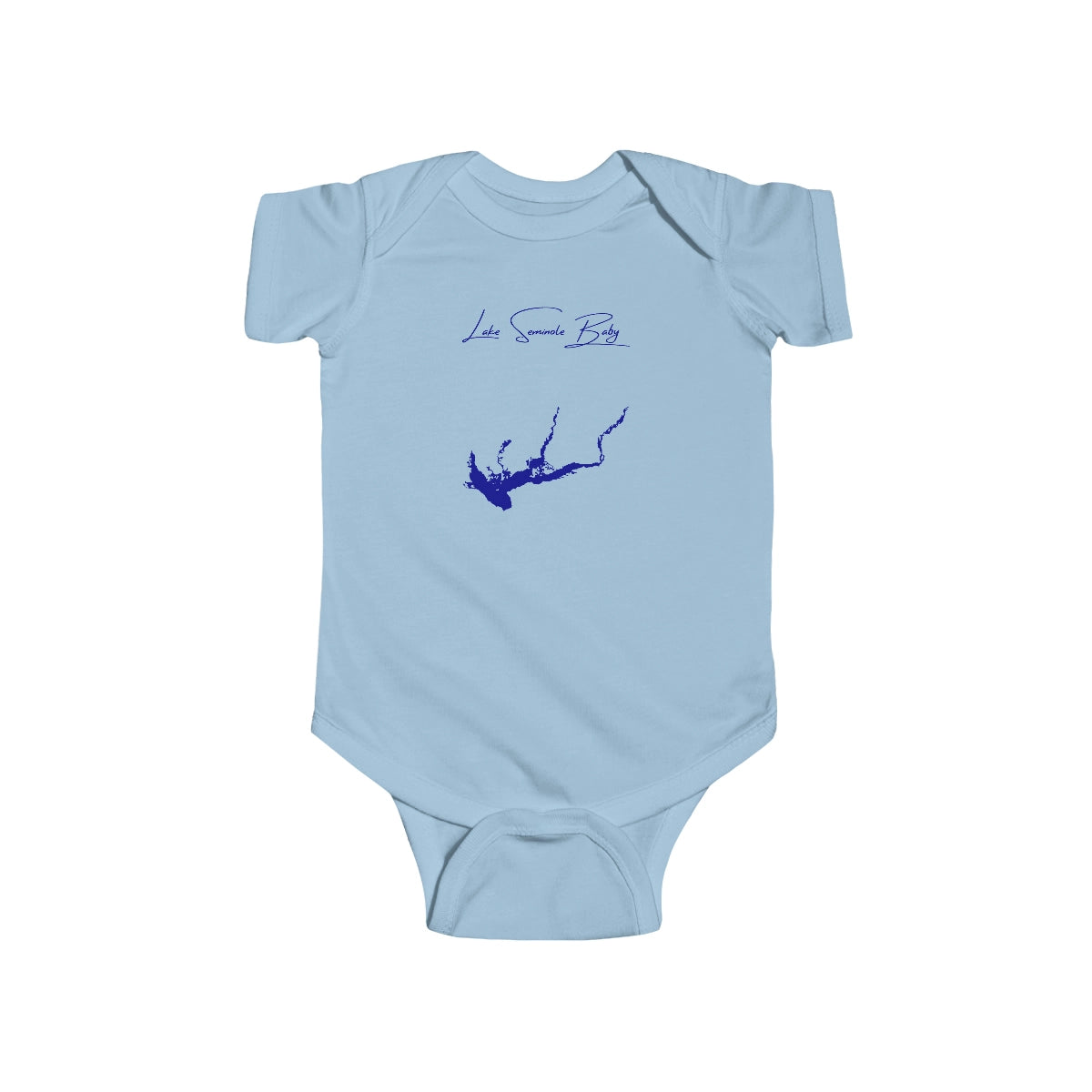 Georgia  Lake  Seminole  Onesie  front  position  view  from  front  light  blue.webp