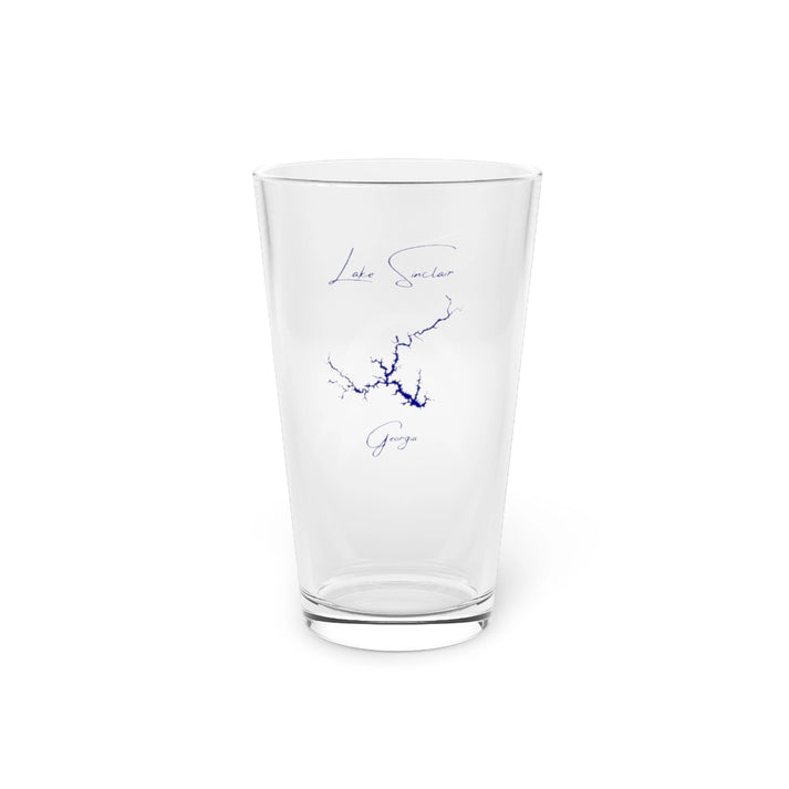 Georgia  Lake  Sinclair  16oz  Pint  Glass  front  position  view  from  front  16oz.webp