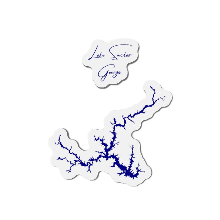 Georgia  Lake  Sinclair  Die  Cut  Magnet  front  position  view  from  front  4  x  4.webp