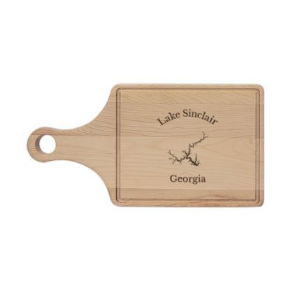 Georgia  Lake  Sinclair  Engraved  Cutting  Board  front  position  view  from  front  maple.webp