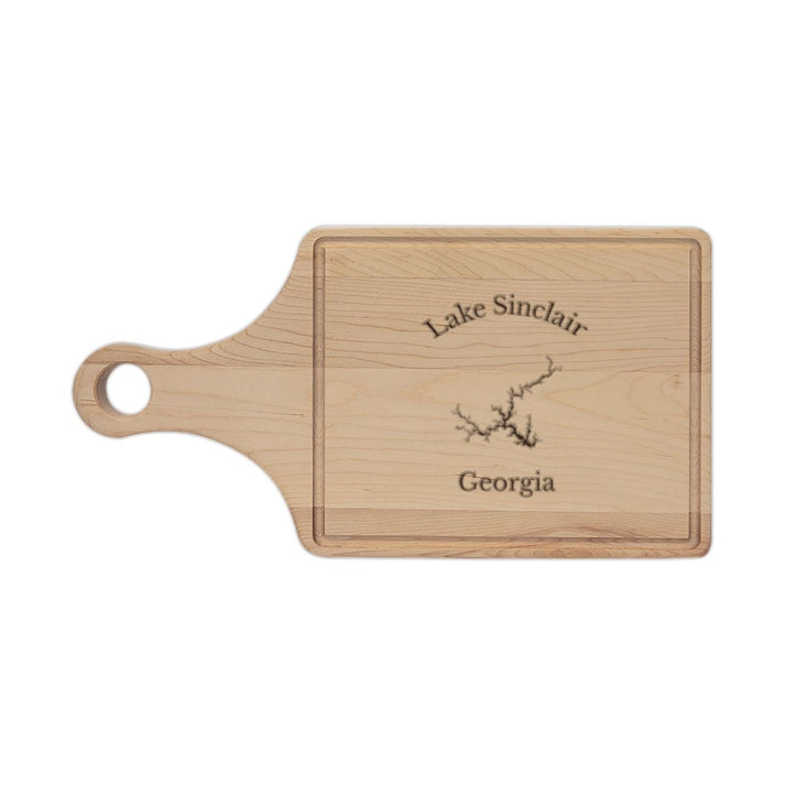 Georgia  Lake  Sinclair  Engraved  Cutting  Board  front  position  view  from  front  maple.webp