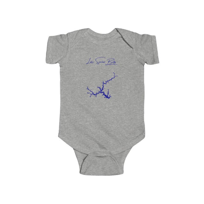 Georgia  Lake  Sinclair  Onesie  front  position  view  from  front  heather.webp