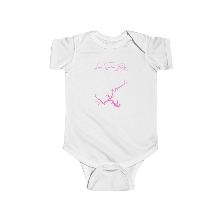 Georgia  Lake  Sinclair  Onesie  front  position  view  from  front  white.webp