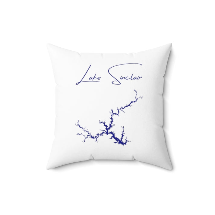 Georgia  Lake  Sinclair  Pillow  front  position  view  from  front  16  x  16.webp