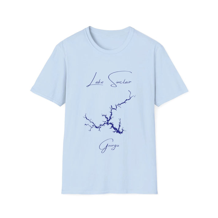 Georgia  Lake  Sinclair  T-shirt  front  position  view  from  front  light  blue.webp