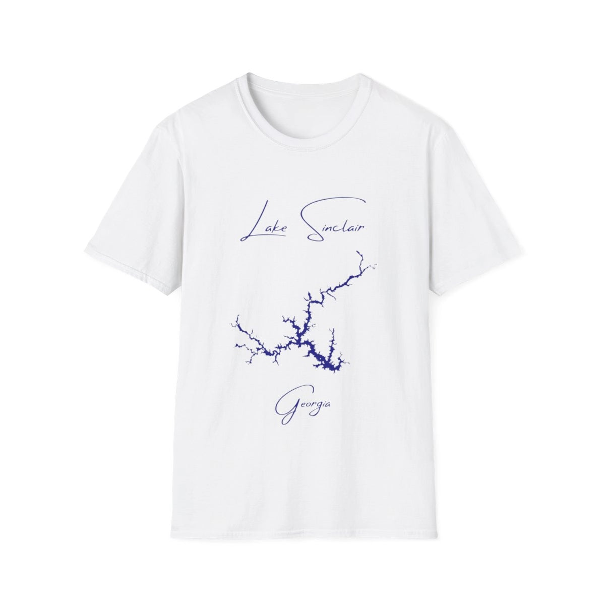 Georgia  Lake  Sinclair  T-shirt  front  position  view  from  front  white.webp