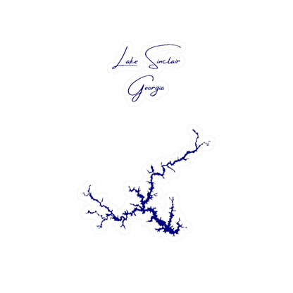 Georgia  Lake  Sinclair  Vinyl  Decal  other  position  view  from  front  4  x  6.webp