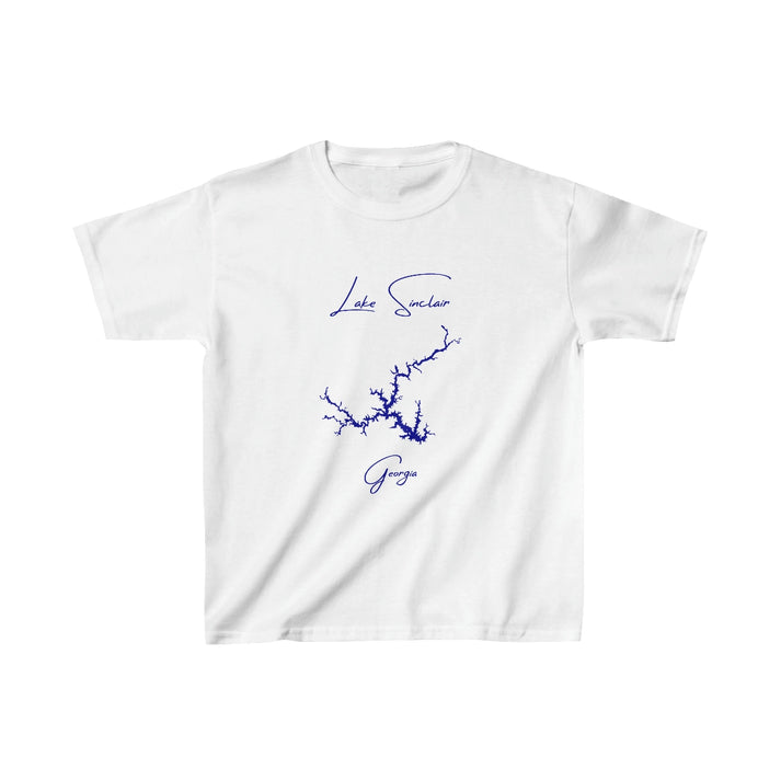 Georgia  Lake  Sinclair  Youth  T-shirt  front  position  view  from  front  white.webp