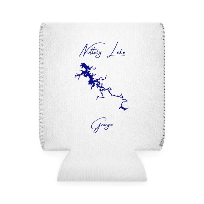 Georgia  Nottely  Lake  Can  Koozie  front  position  view  from  front-1  white.webp