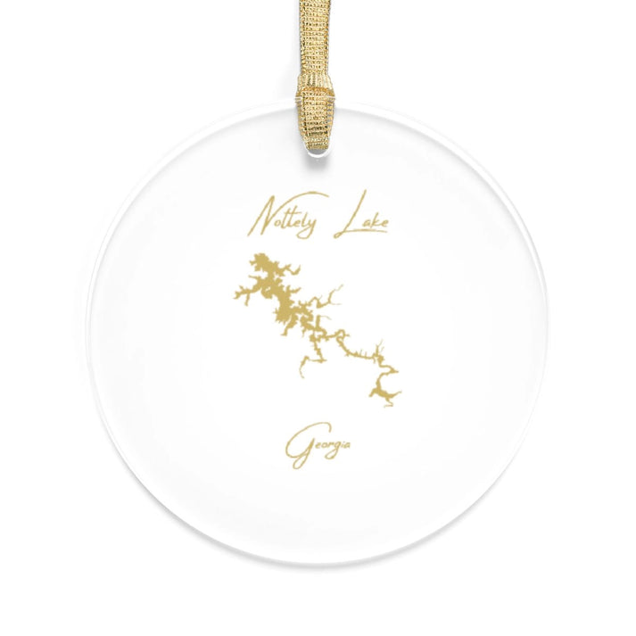Georgia  Nottely  Lake  Tree  Ornament  other  position  view  from  front  round.webp