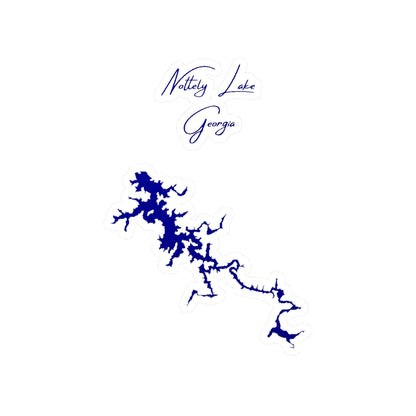 Georgia  Nottely  Lake  Vinyl  Decal  other  position  view  from  front  4  x  6.webp
