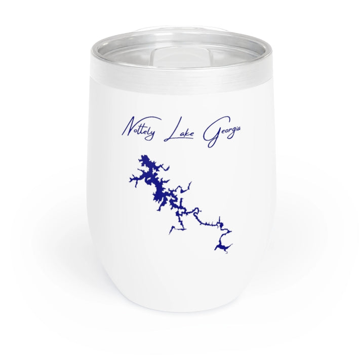 Georgia  Nottely  Lake  Wine  Tumbler  front  position  view  from  front  white.webp