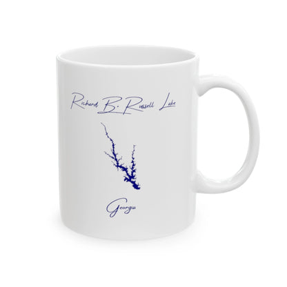 Georgia  Richard  B.  Russell  Lake  Ceramic  Mug  other  position  view  from  right  11oz.webp