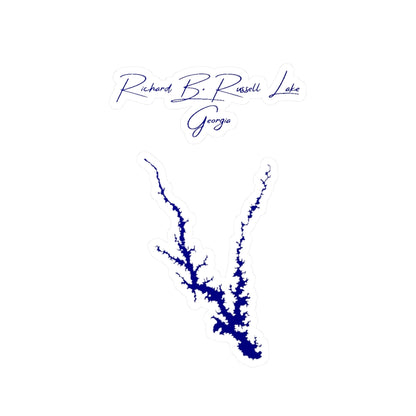 Georgia  Richard  B.  Russell  Lake  Vinyl  Decal  other  position  view  from  front  4  x  6.webp