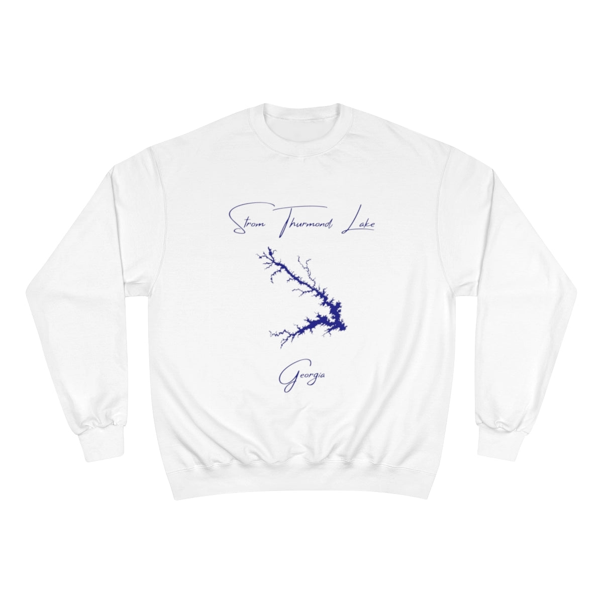 Georgia  Strom  Thurmond  Lake  Sweatshirt  front  position  view  from  front  white.webp