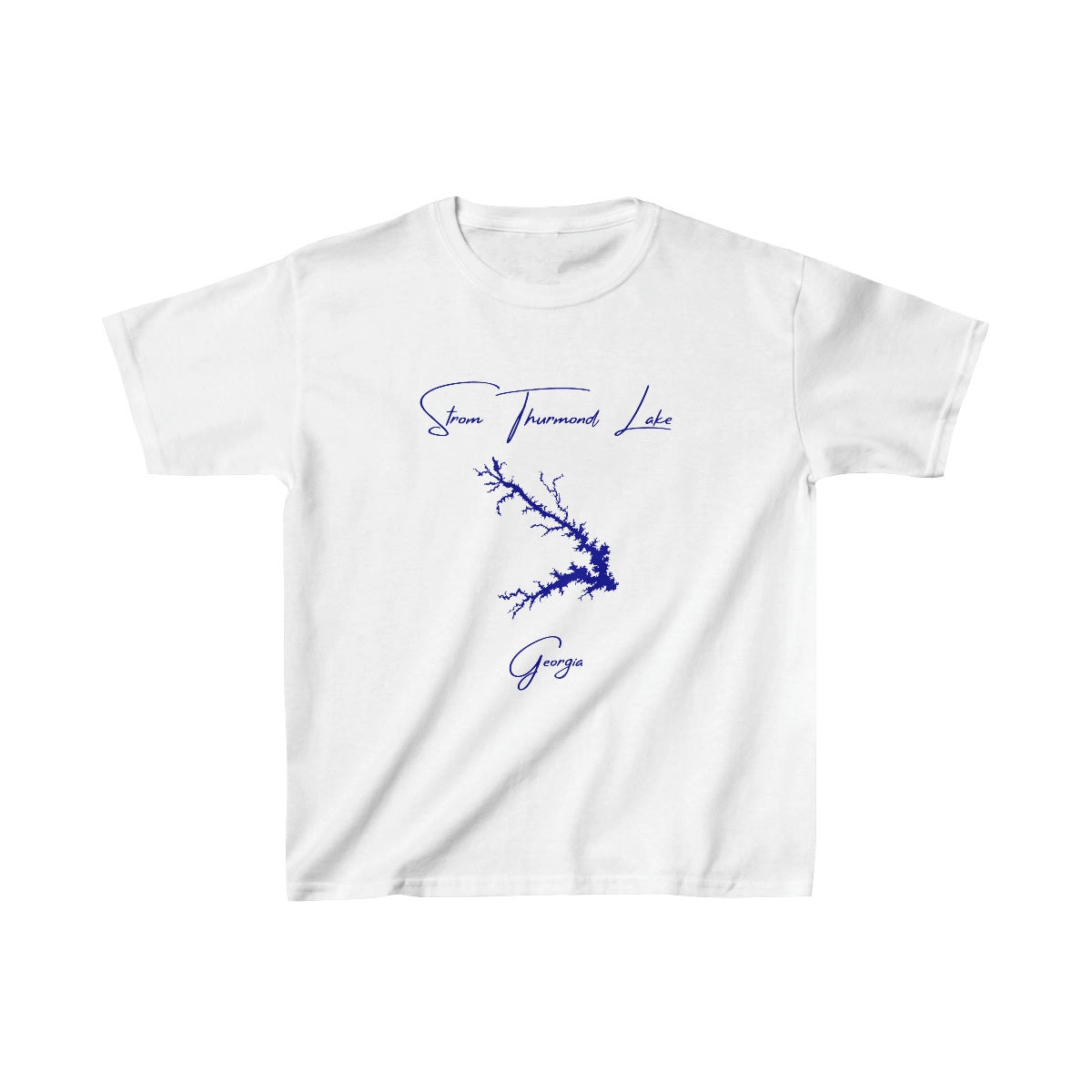 Georgia  Strom  Thurmond  Lake  Youth  T-shirt  front  position  view  from  front  white.webp