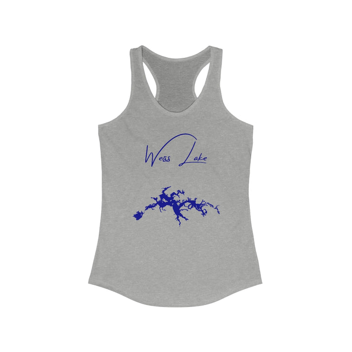 Georgia  Weiss  Lake  Racerback-Tank  front  position  view  from  front  heather  grey.webp
